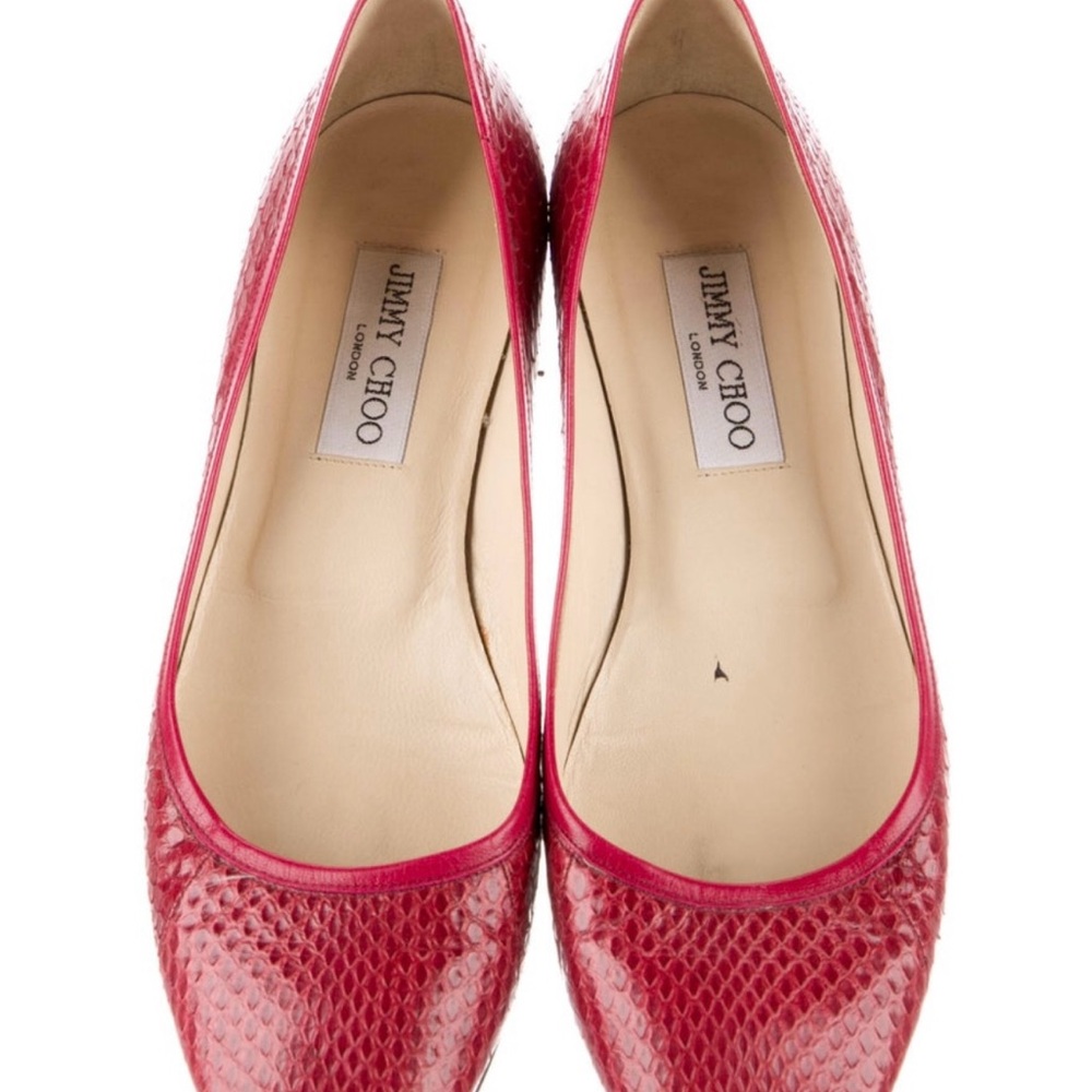 Jimmy Choo Red Flats
